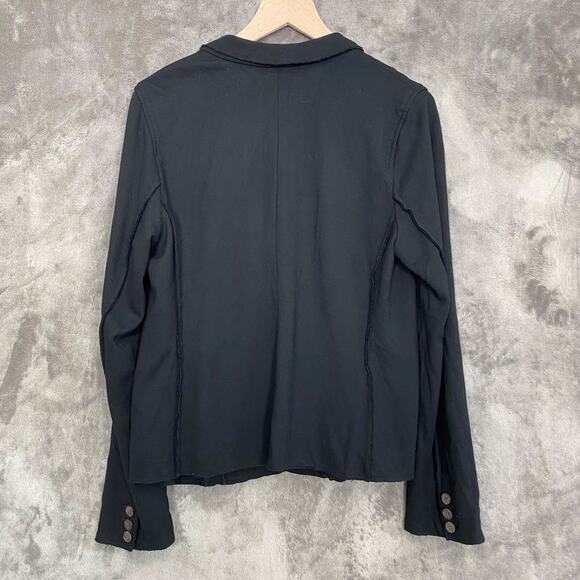 J Jill Womens Blazer Size M Notch Lapel Knit Stretch Business Career Capsule - Picture 7 of 10